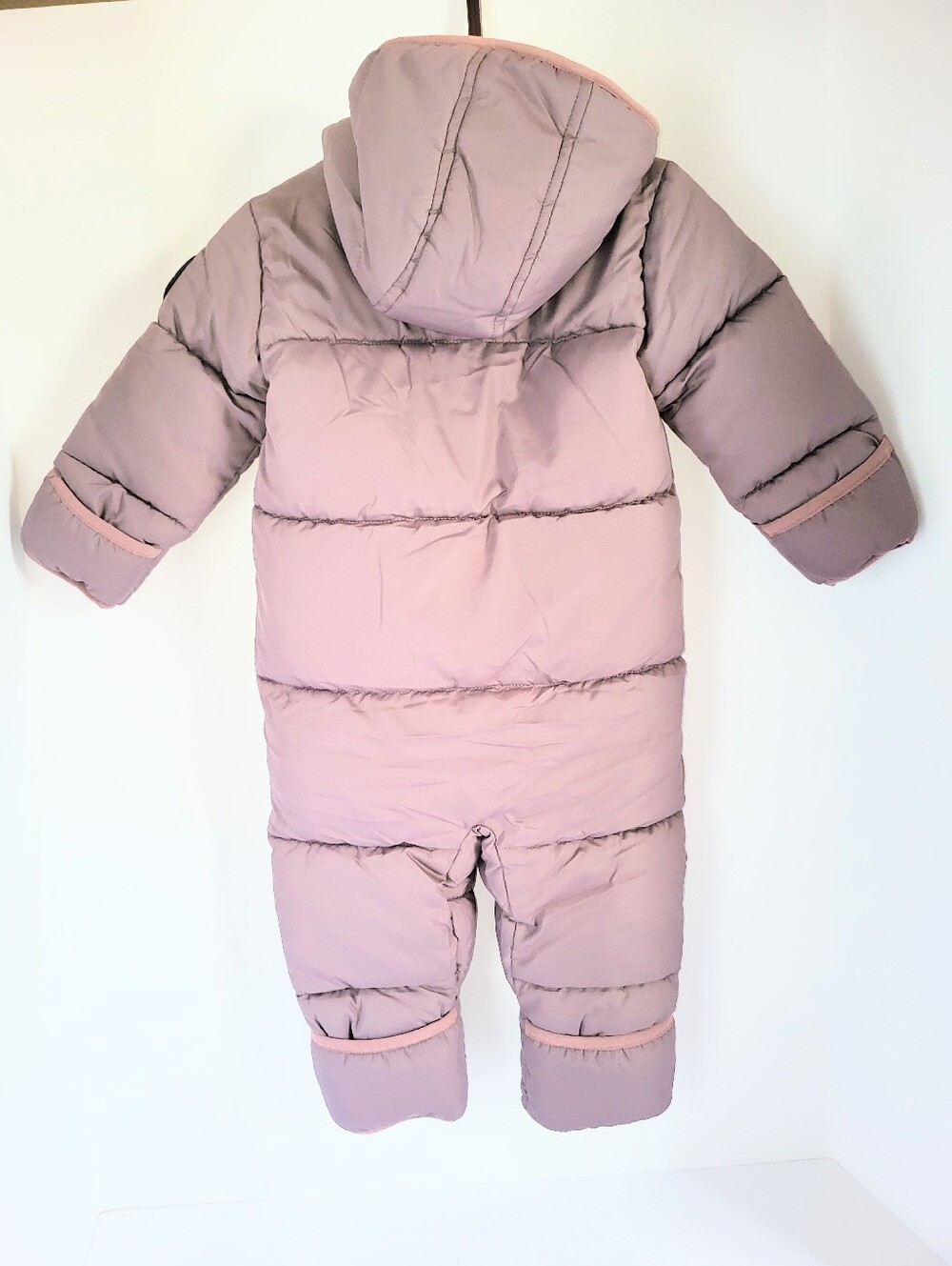NWT Free Country Quilted Puffer Baby Snowsuit Winter Bunting Size 9-12 Months - Picture 5 of 16